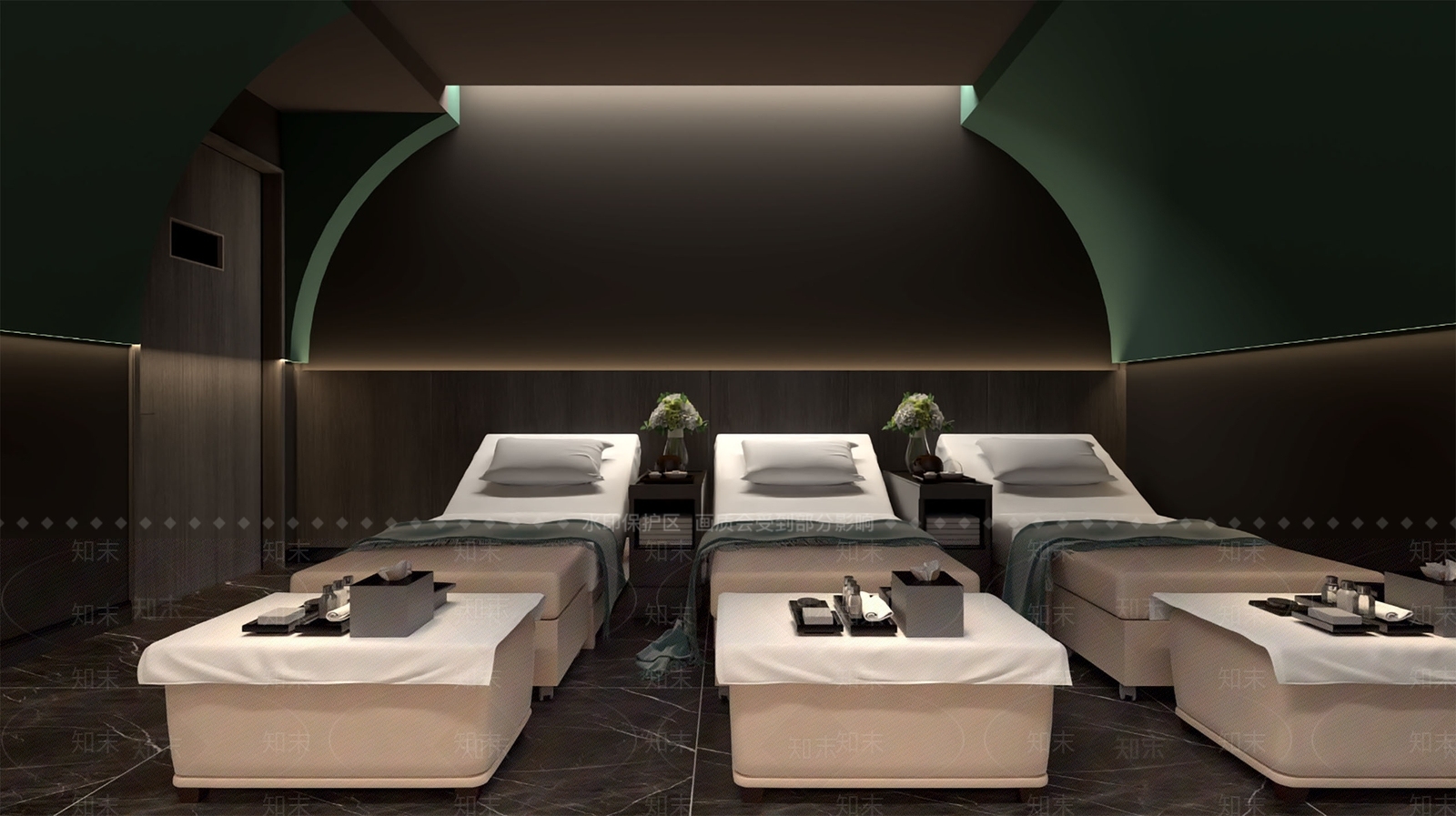现代足浴店3D模型下载【ID:1200783794】