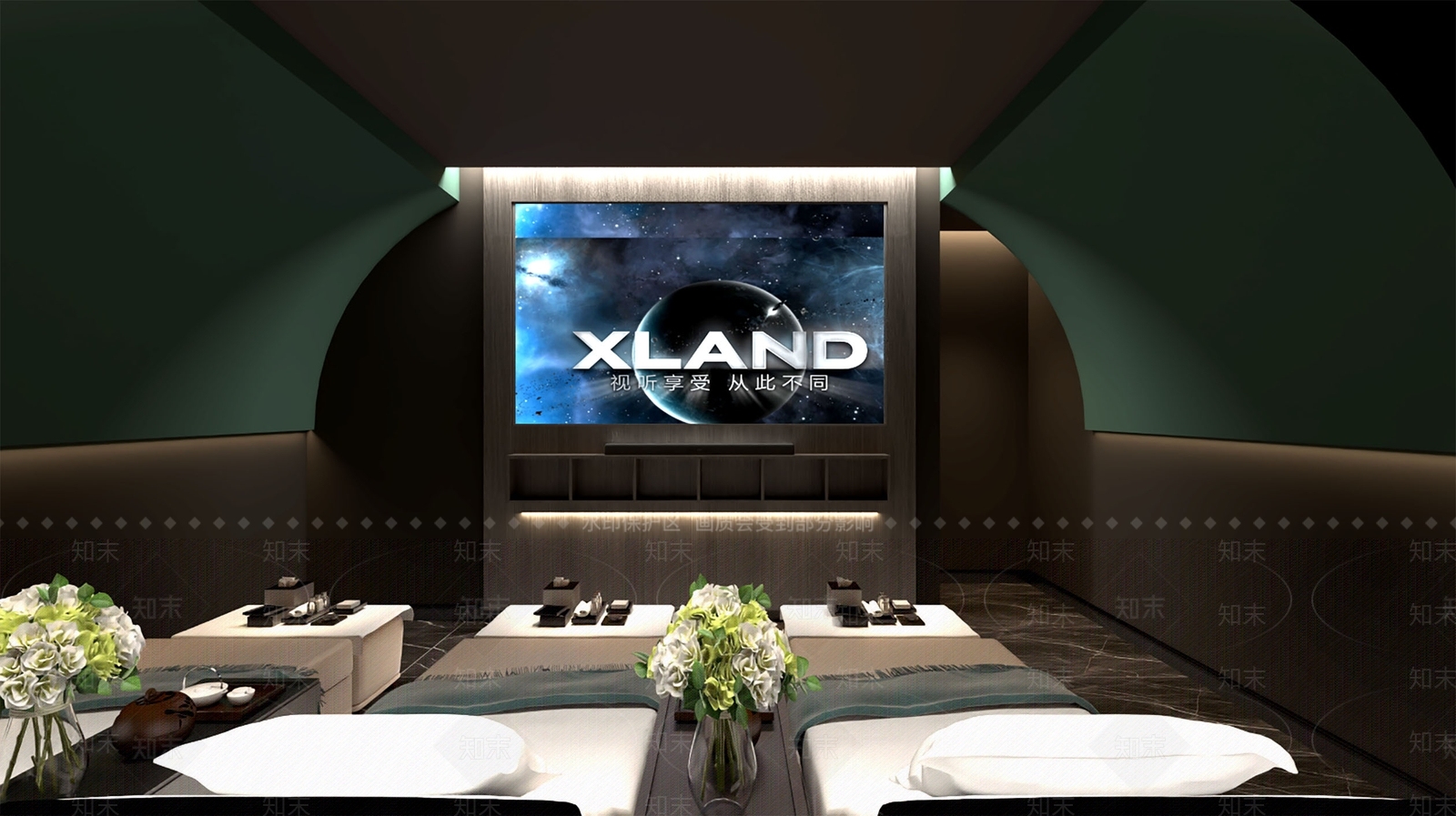 现代足浴店3D模型下载【ID:1200783794】