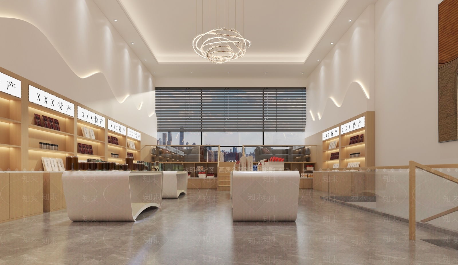 现代极简玩具礼品店3D模型下载【ID:1200785060】
