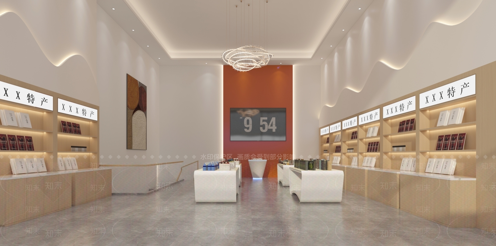 现代极简玩具礼品店3D模型下载【ID:1200785060】