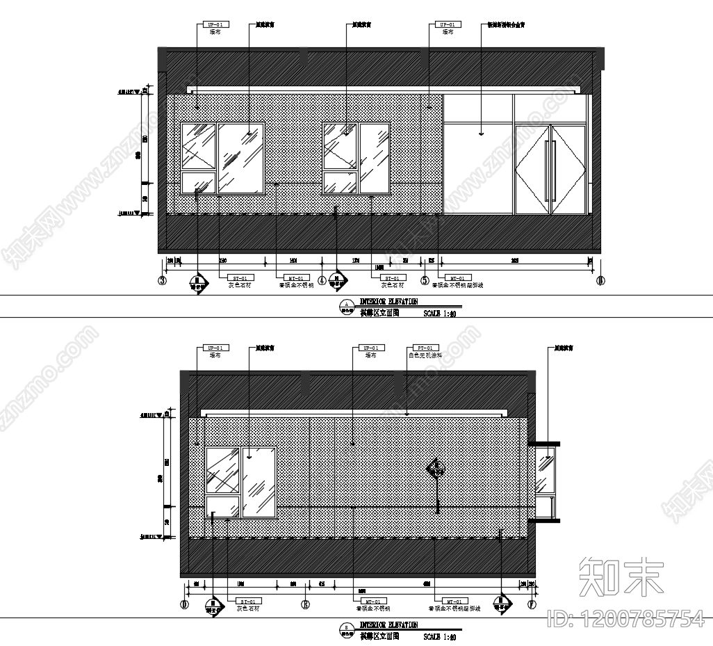 现代cad施工图下载【ID:1200785754】