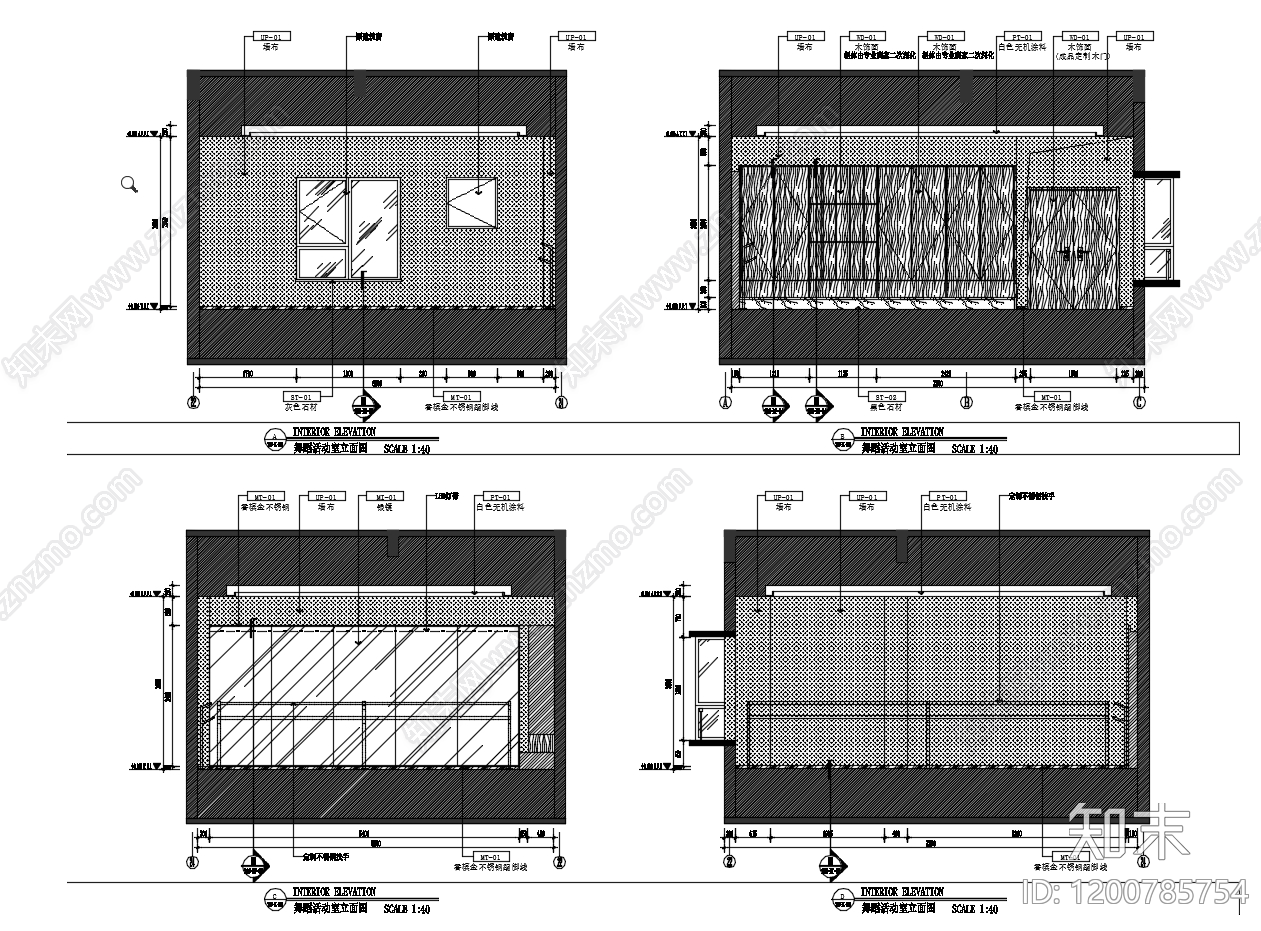 现代施工图下载【ID:1200785754】