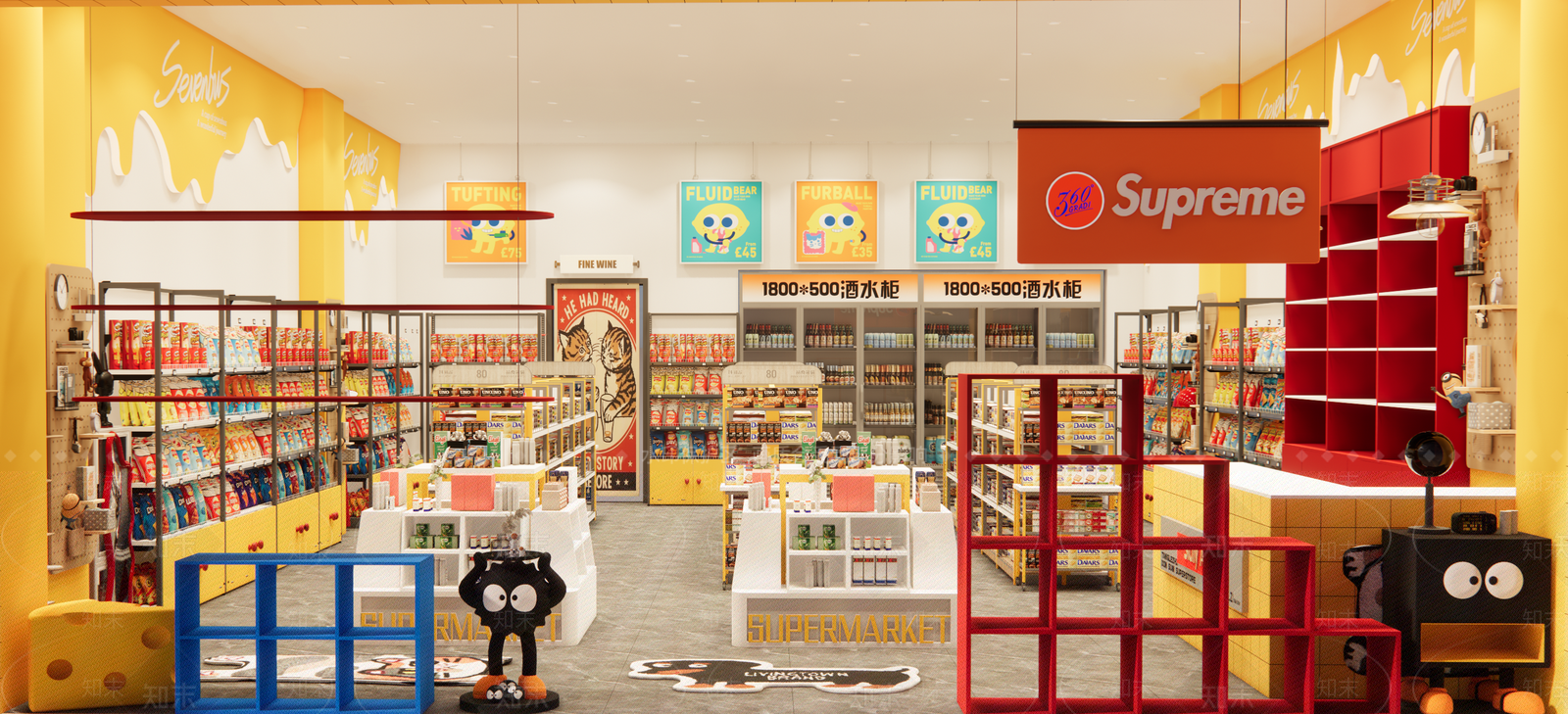 现代便利店SU模型下载【ID:1200796545】