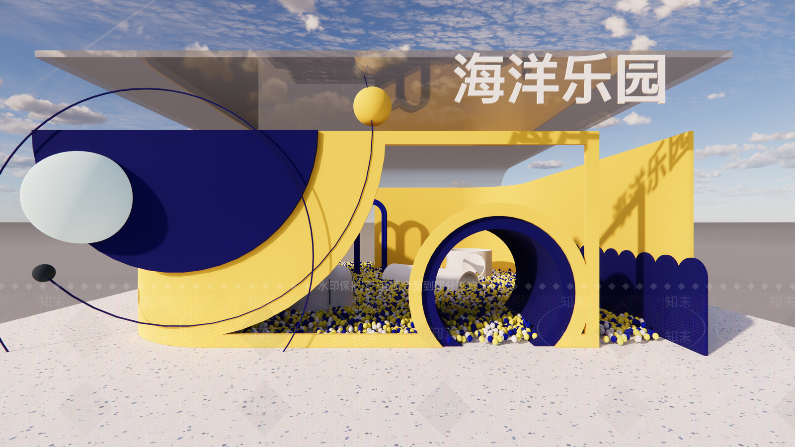 现代儿童活动空间SU模型下载【ID:1200787350】