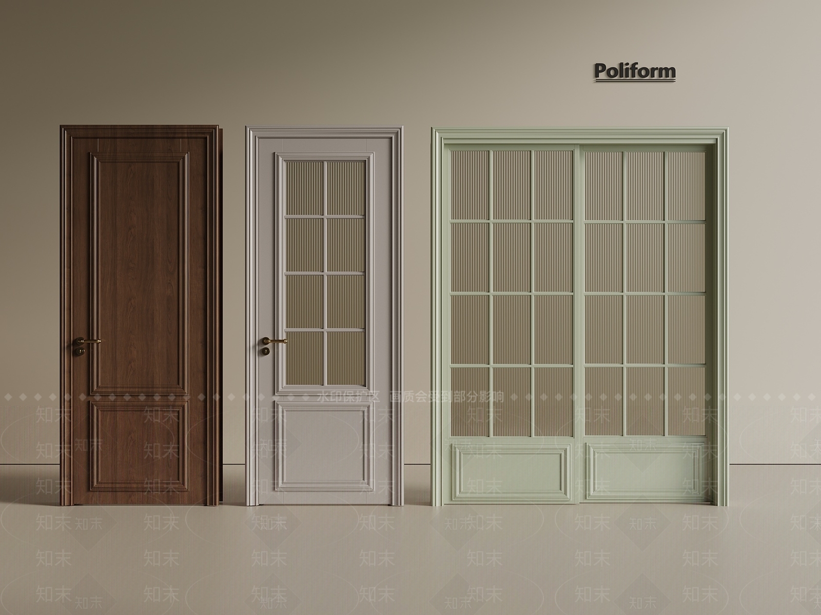 法式欧式推拉门SU模型下载【ID:1200789659】