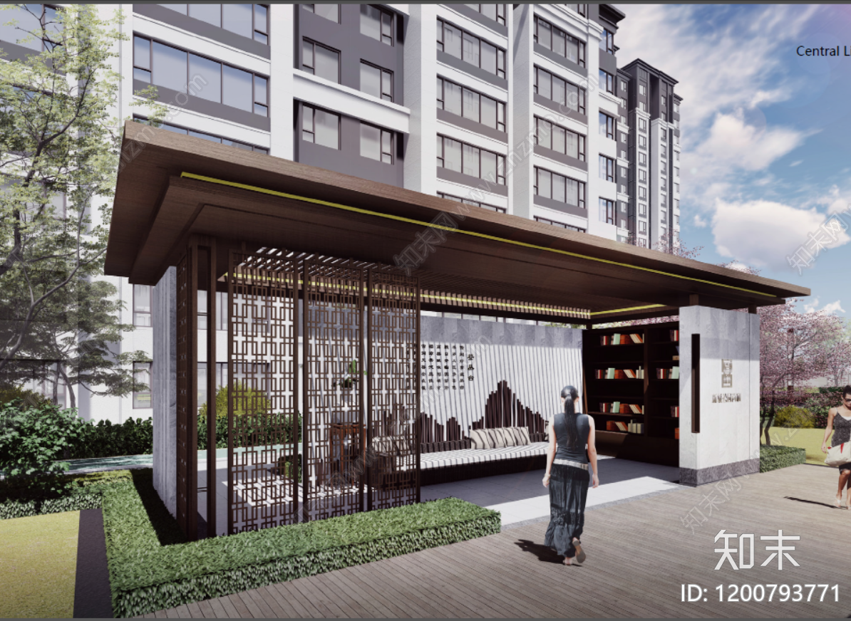 现代廊架cad施工图下载【ID:1200793771】