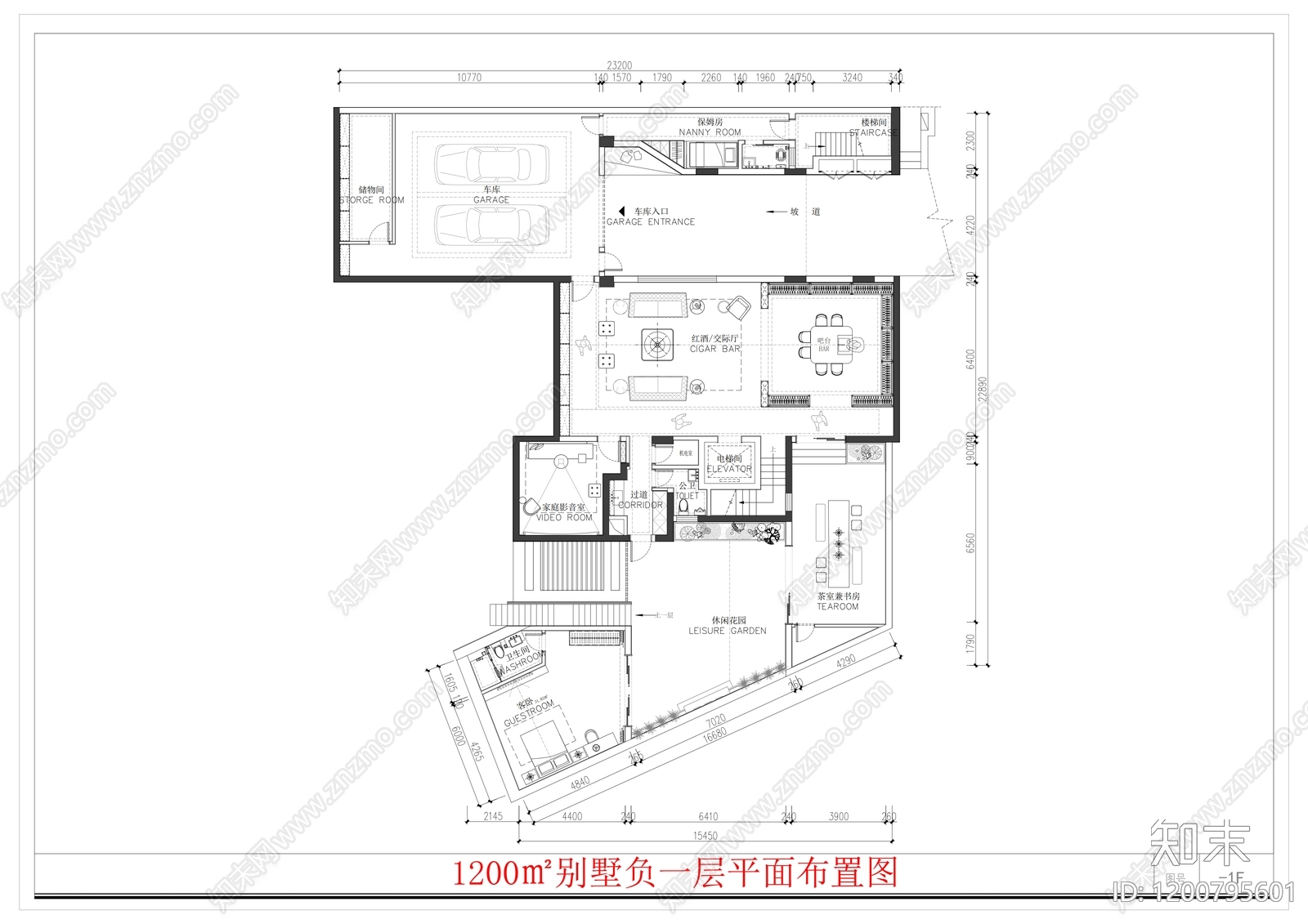 别墅施工图下载【ID:1200795601】