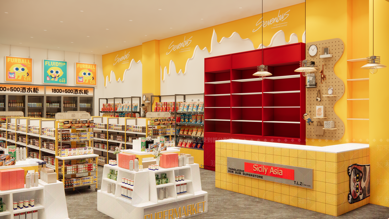 现代便利店SU模型下载【ID:1200796545】