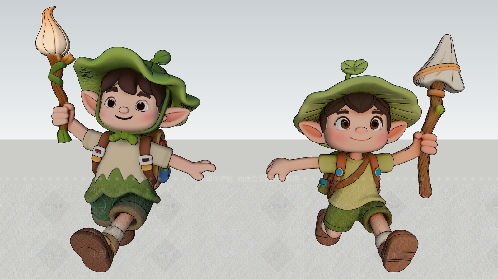 虚拟人物SU模型下载【ID:1200796781】