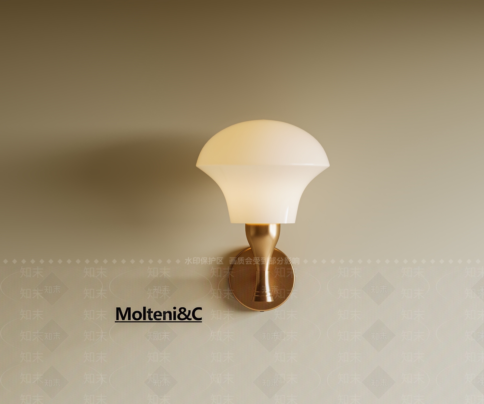 中古复古壁灯3D模型下载【ID:1200802472】