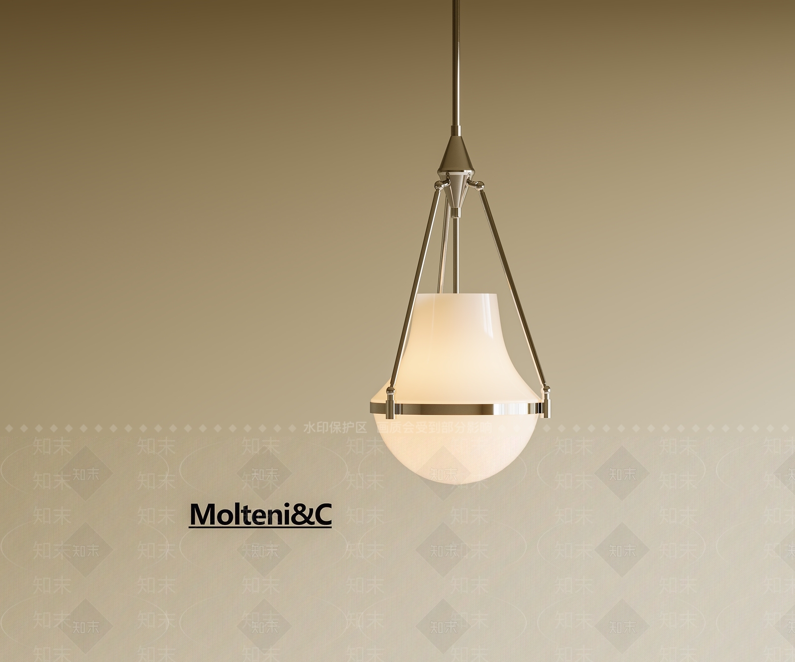 现代意式床头吊灯SU模型下载【ID:1200802403】