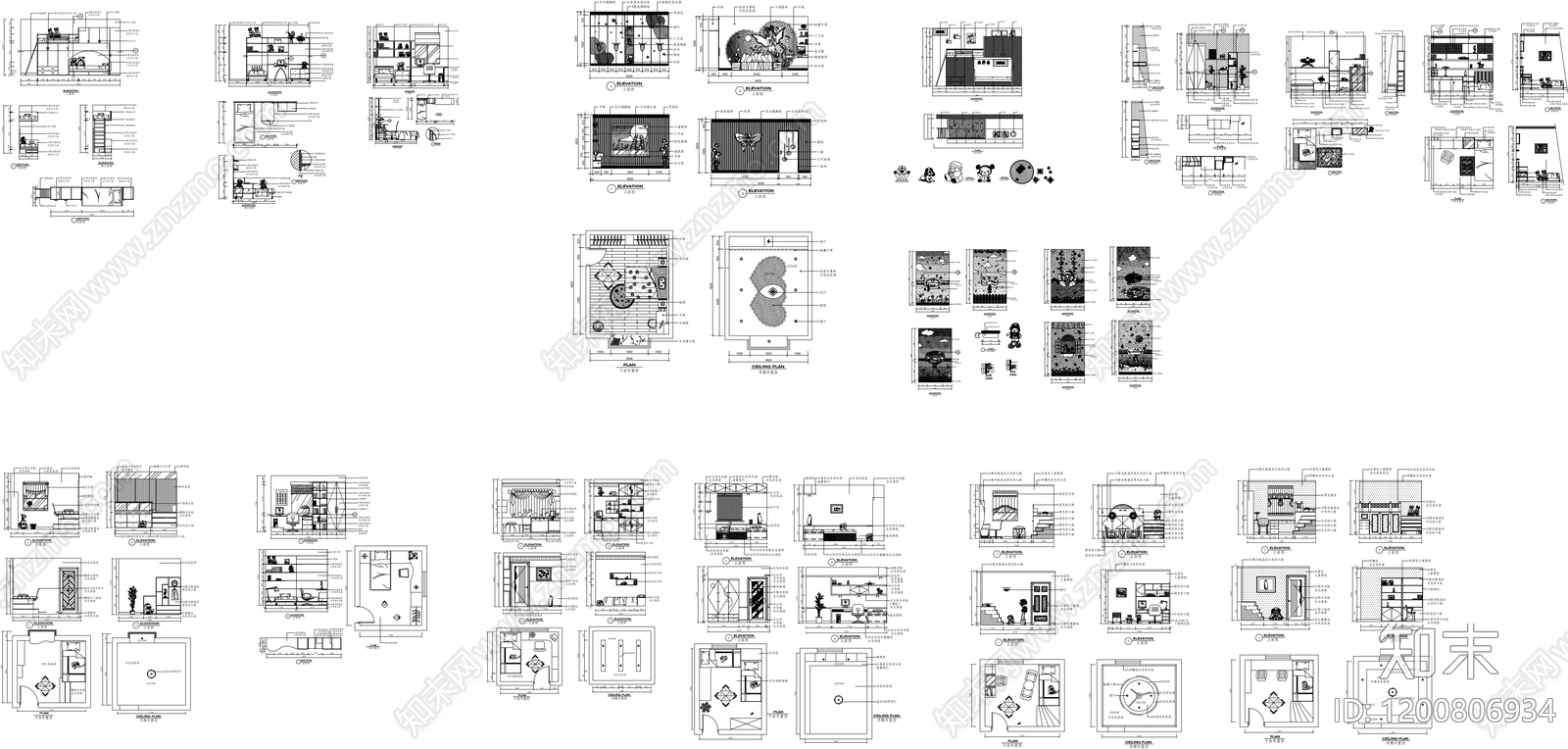 全屋定制施工图下载【ID:1200806934】