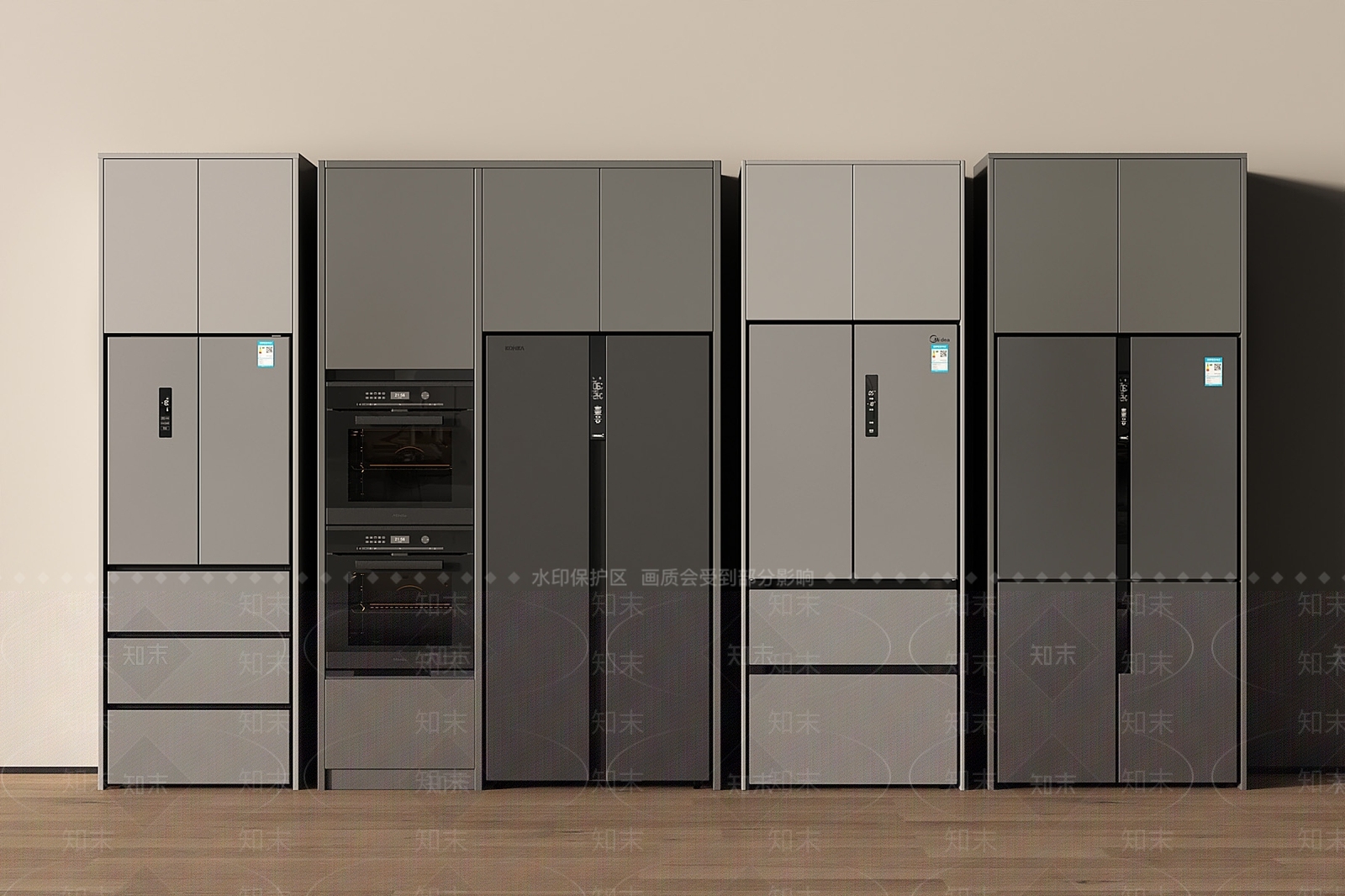 冰箱3D模型下载【ID:1200808044】