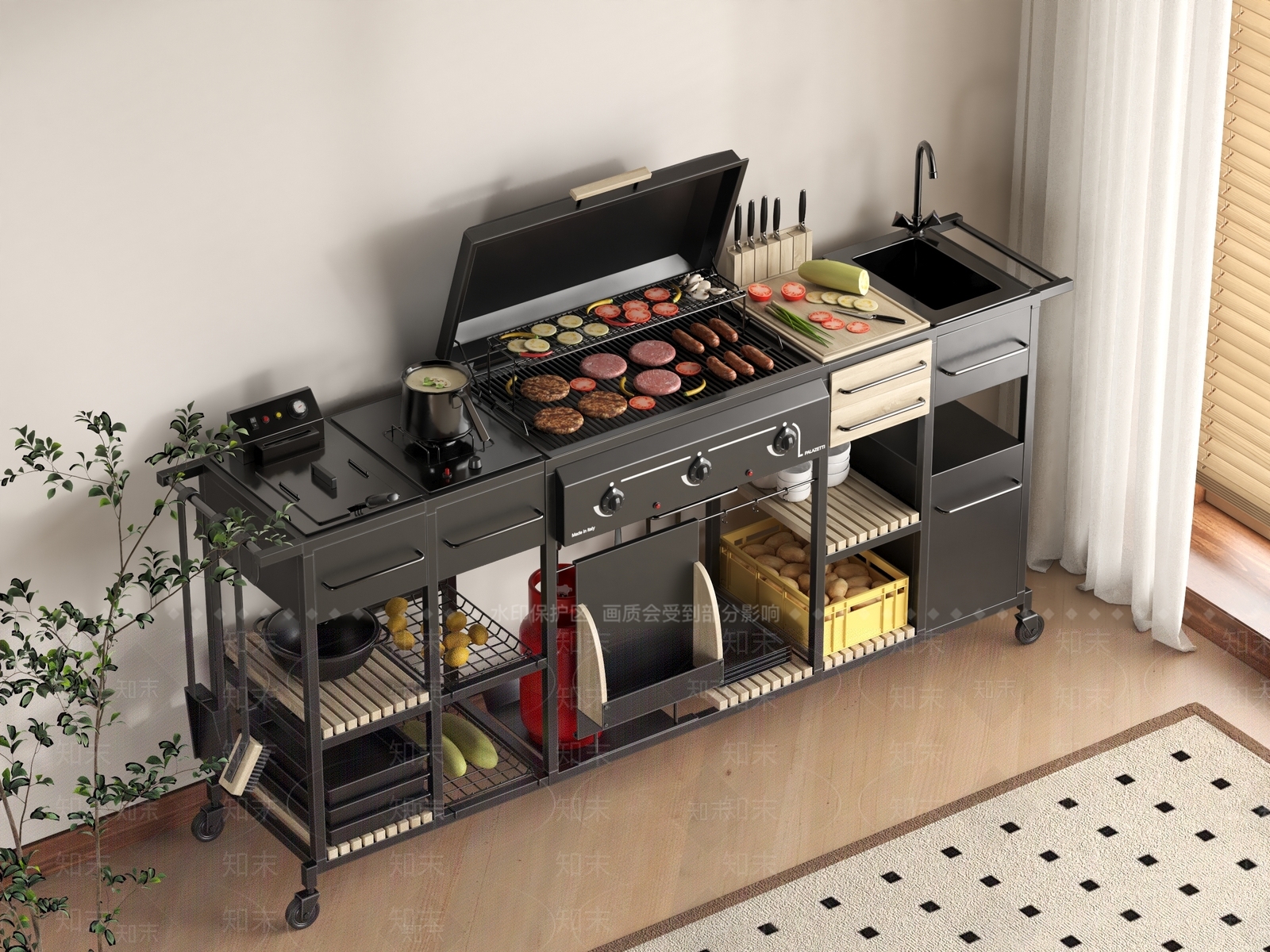 灶台SU模型下载【ID:1200809033】