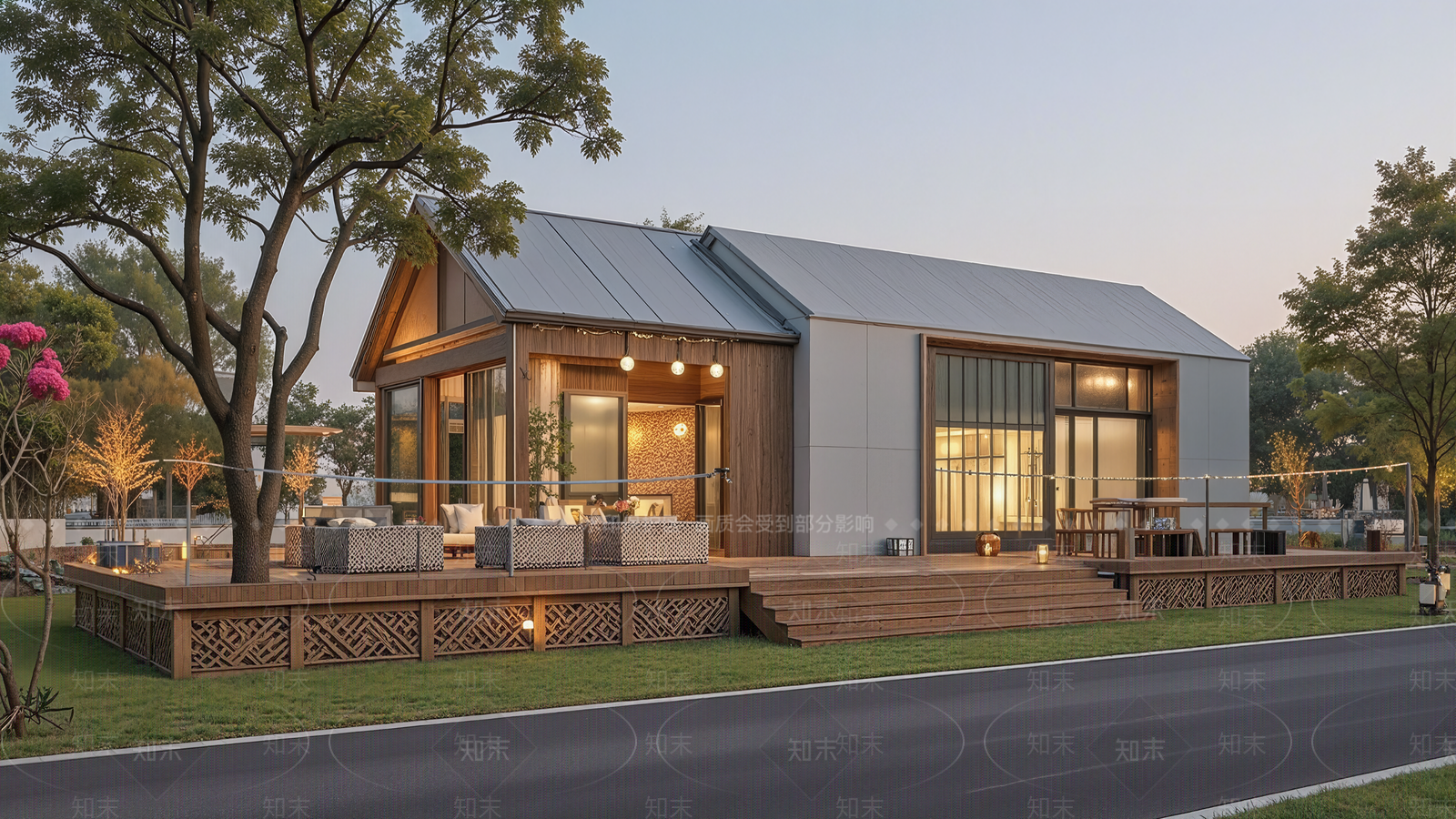 现代餐饮建筑SU模型精品下载_SketchUp模型_知末网
