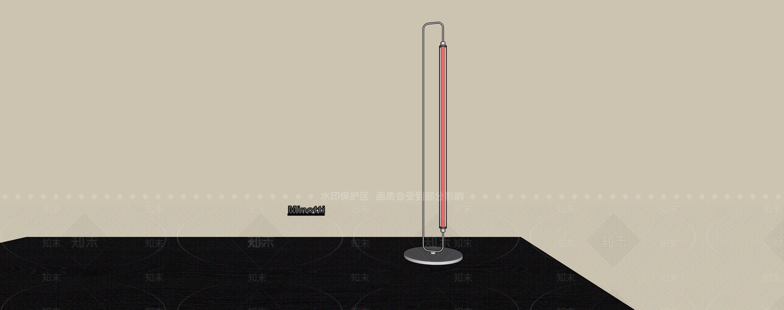 现代极简落地灯3D模型下载【ID:1200821312】
