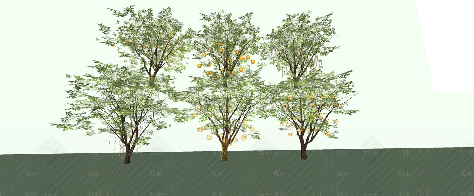 乔木SU模型下载【ID:1200815735】