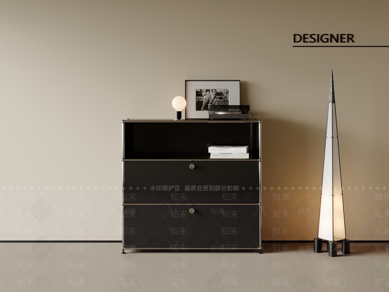 现代意式储物柜3D模型下载【ID:1200817028】