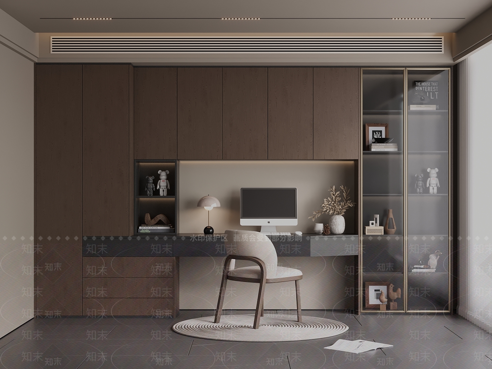 中古意式书柜SU模型下载【ID:1200817437】