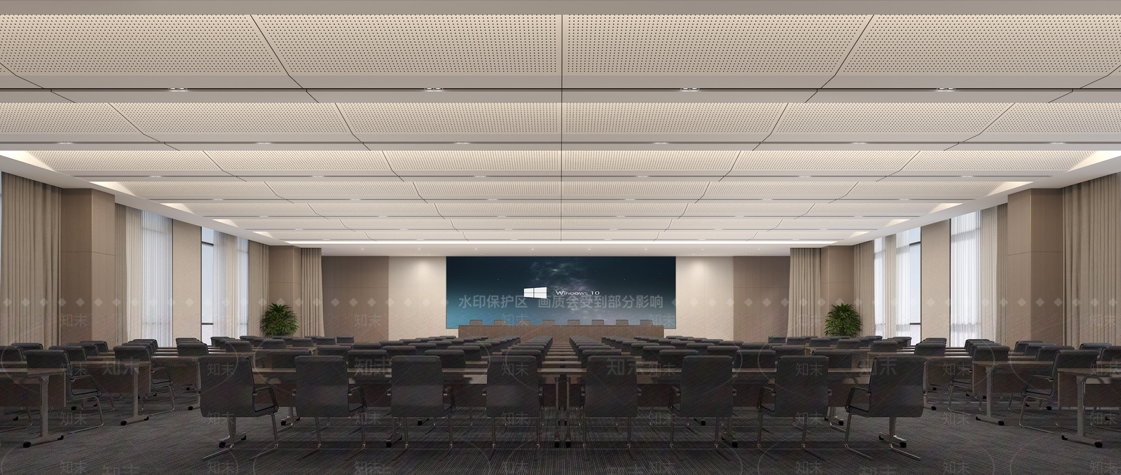 现代新中式会议室3D模型下载【ID:1200821458】