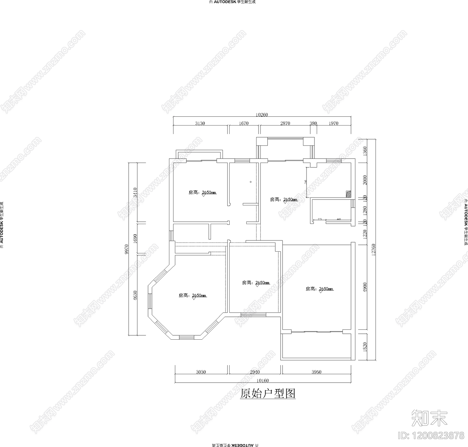 现代别墅建筑施工图下载【ID:1200823878】