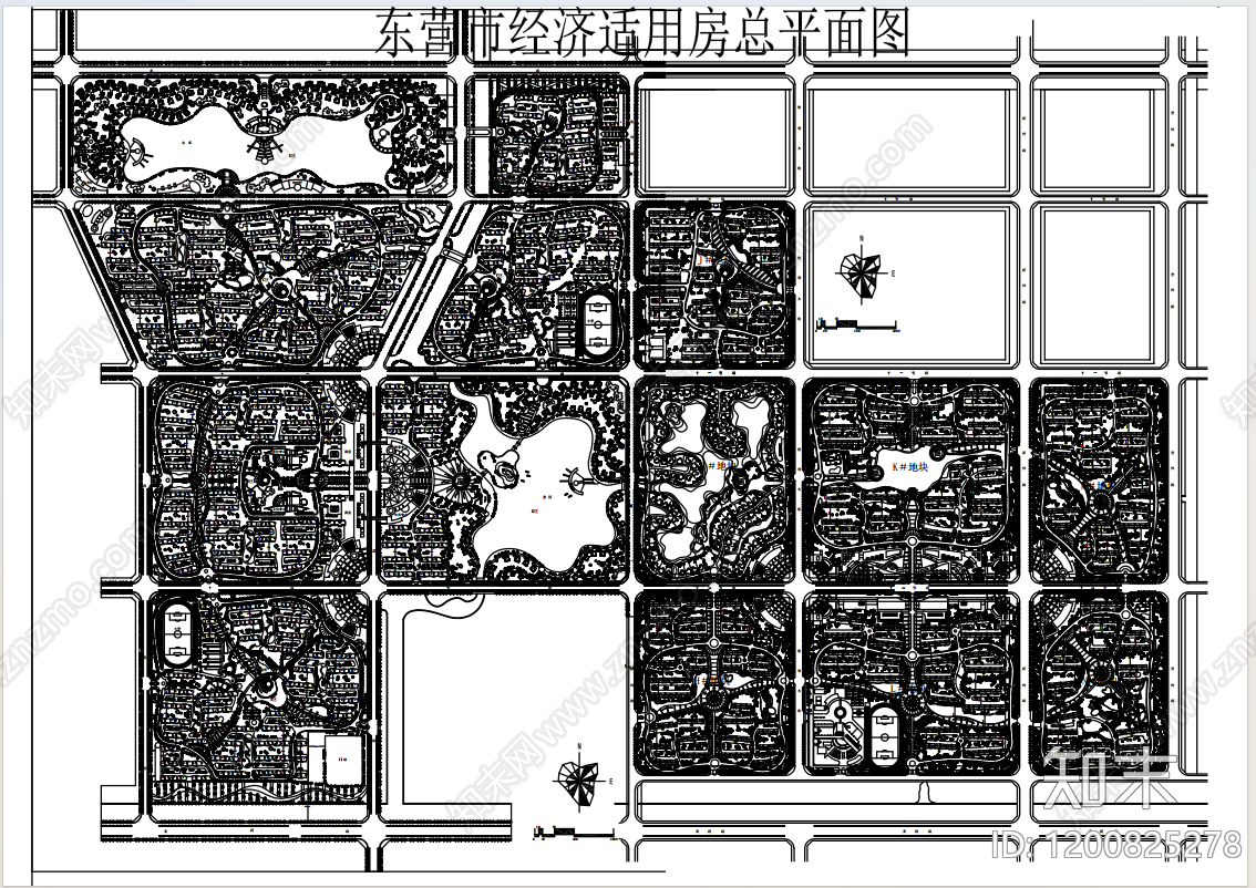 示范区景观cad施工图下载【ID:1200825278】