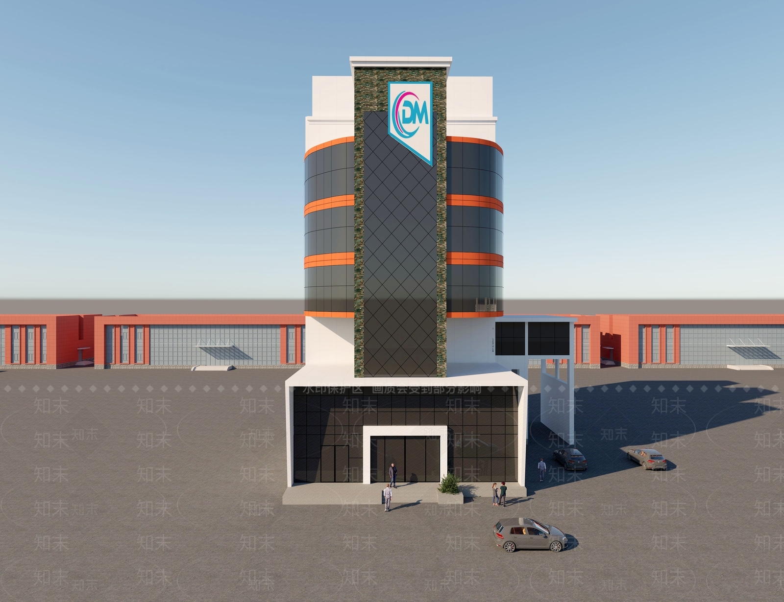 现代商场外观3D模型下载【ID:1200826189】