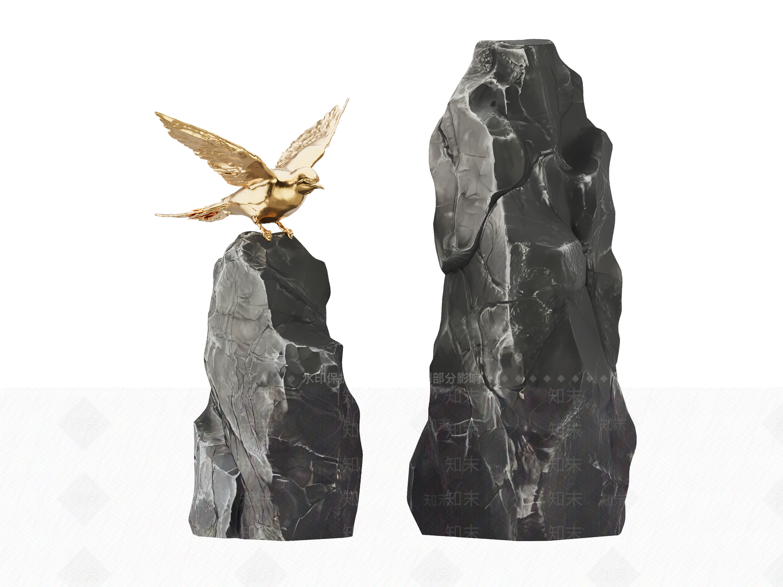 现代石头3D模型下载【ID:1200826490】