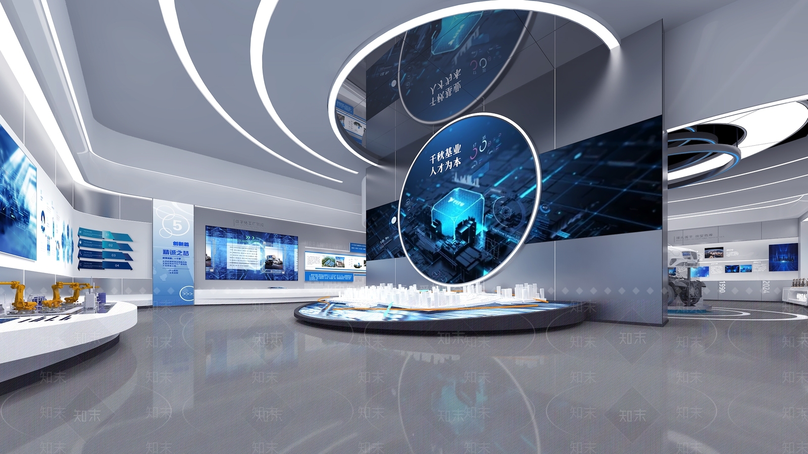 现代科技展厅3D模型下载【ID:1200827191】