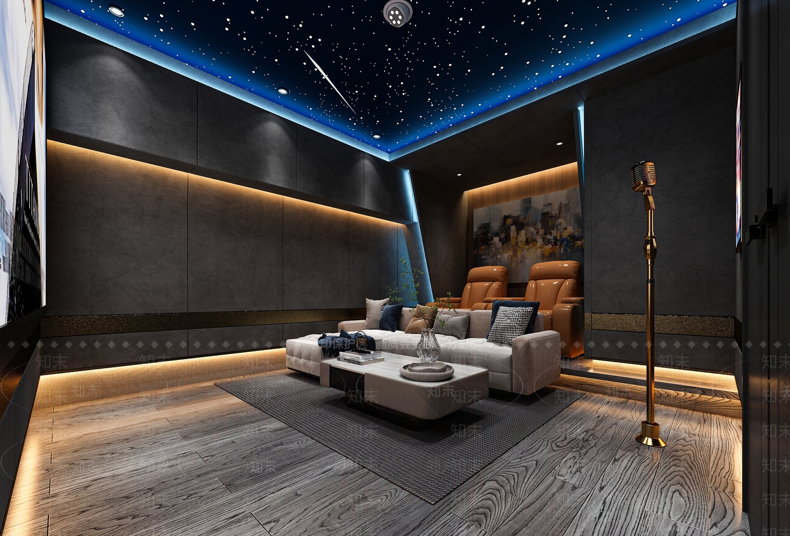 现代影音室3D模型下载【ID:1200830107】