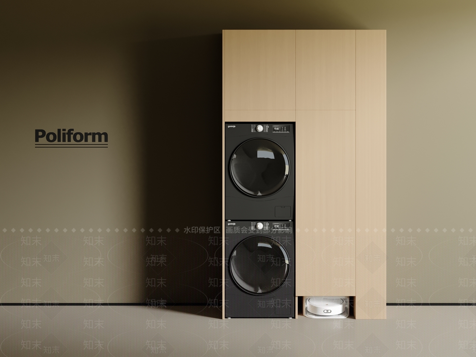 洗衣机3D模型下载【ID:1200831016】