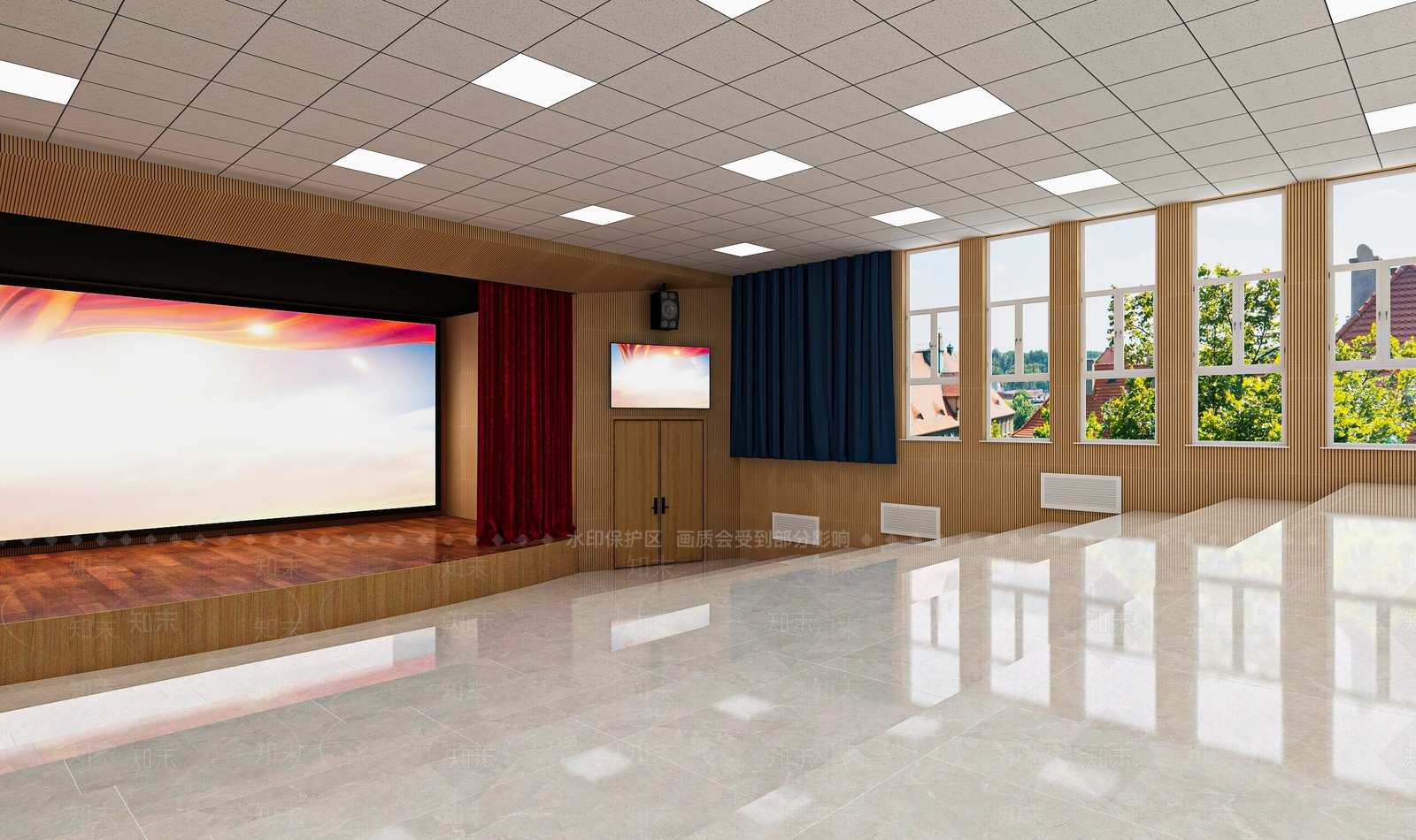 现代影音室3D模型下载【ID:1200832053】
