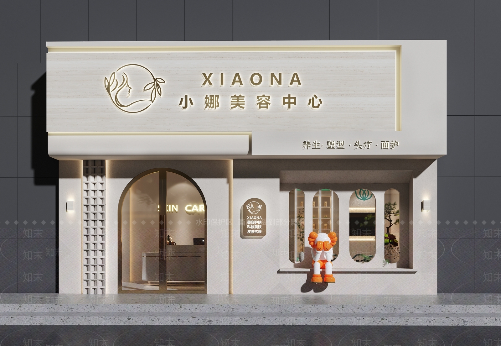 现代门头3D模型下载【ID:1200832019】