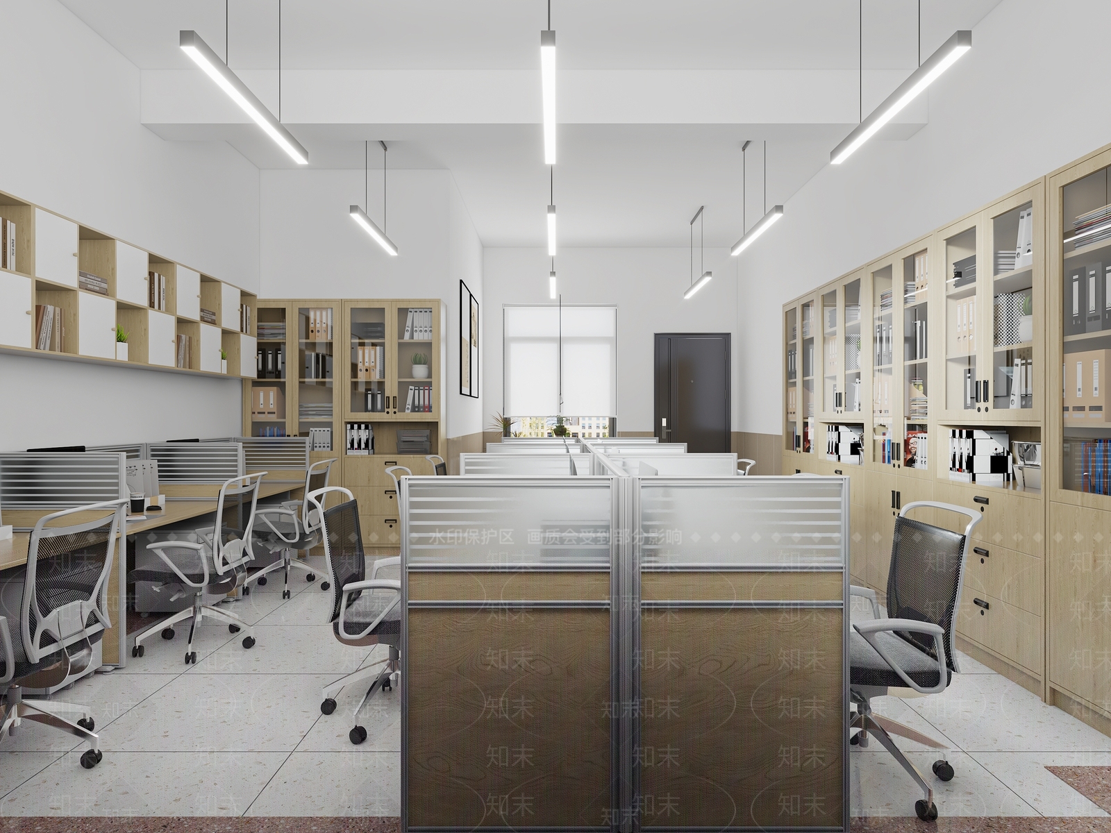 现代教室3D模型下载【ID:1200833405】