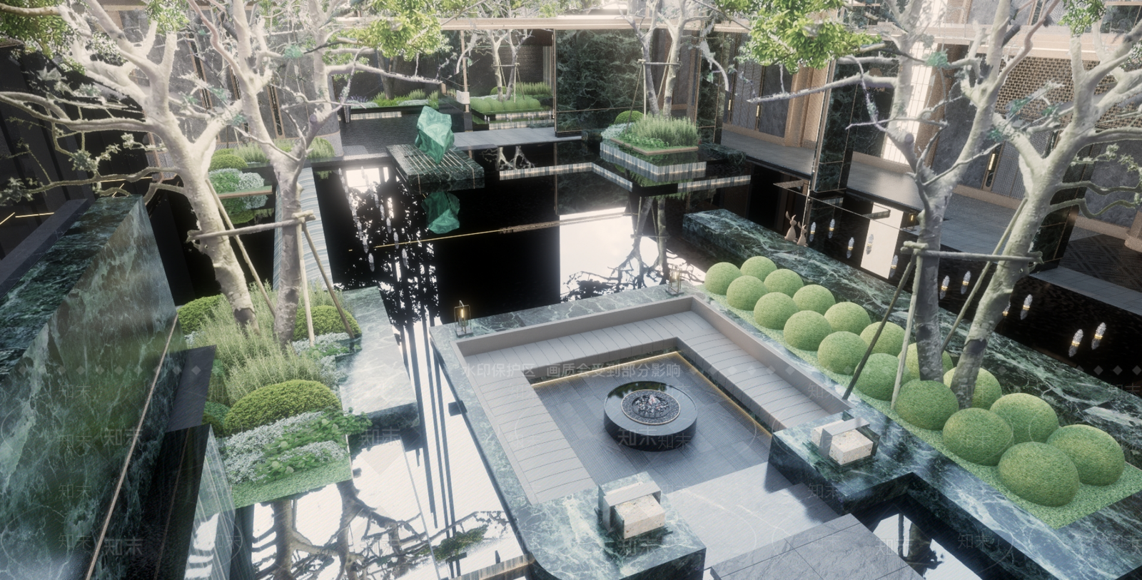 现代小区建筑SU模型下载【ID:1200833938】