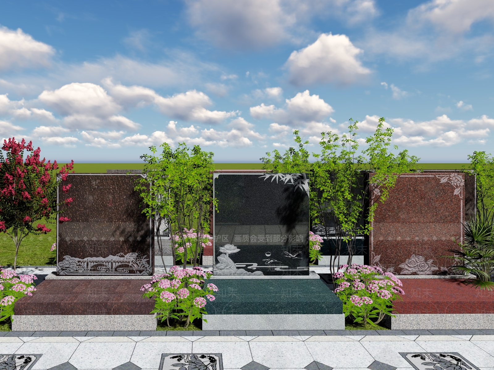 现代新中式其他景观3D模型下载【ID:1200834225】