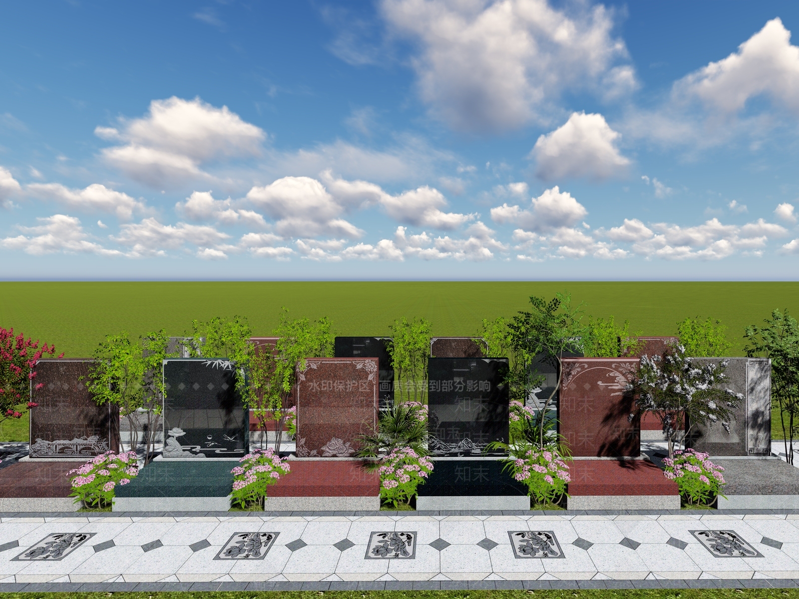 现代新中式其他景观3D模型下载【ID:1200834225】