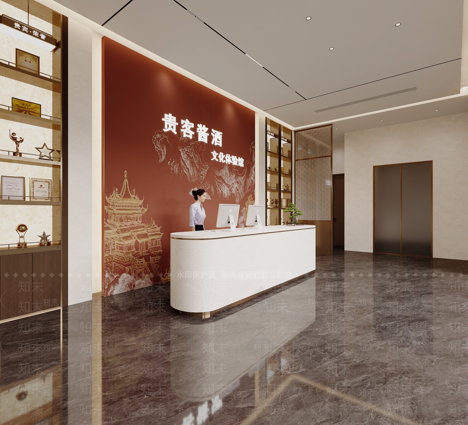 现代新中式其他商业空间3D模型下载【ID:1200834249】