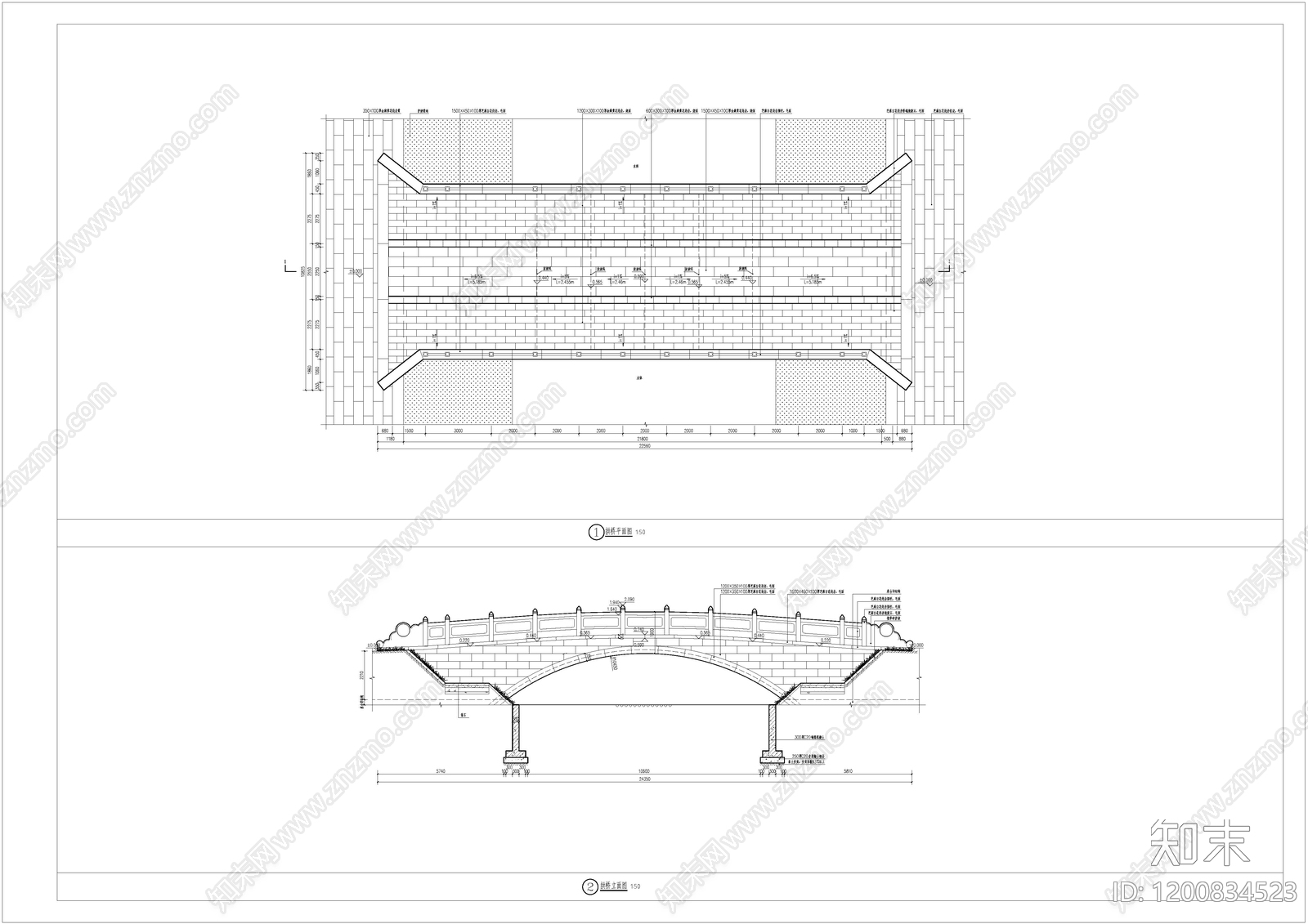 复古中式其他景观施工图下载【ID:1200834523】