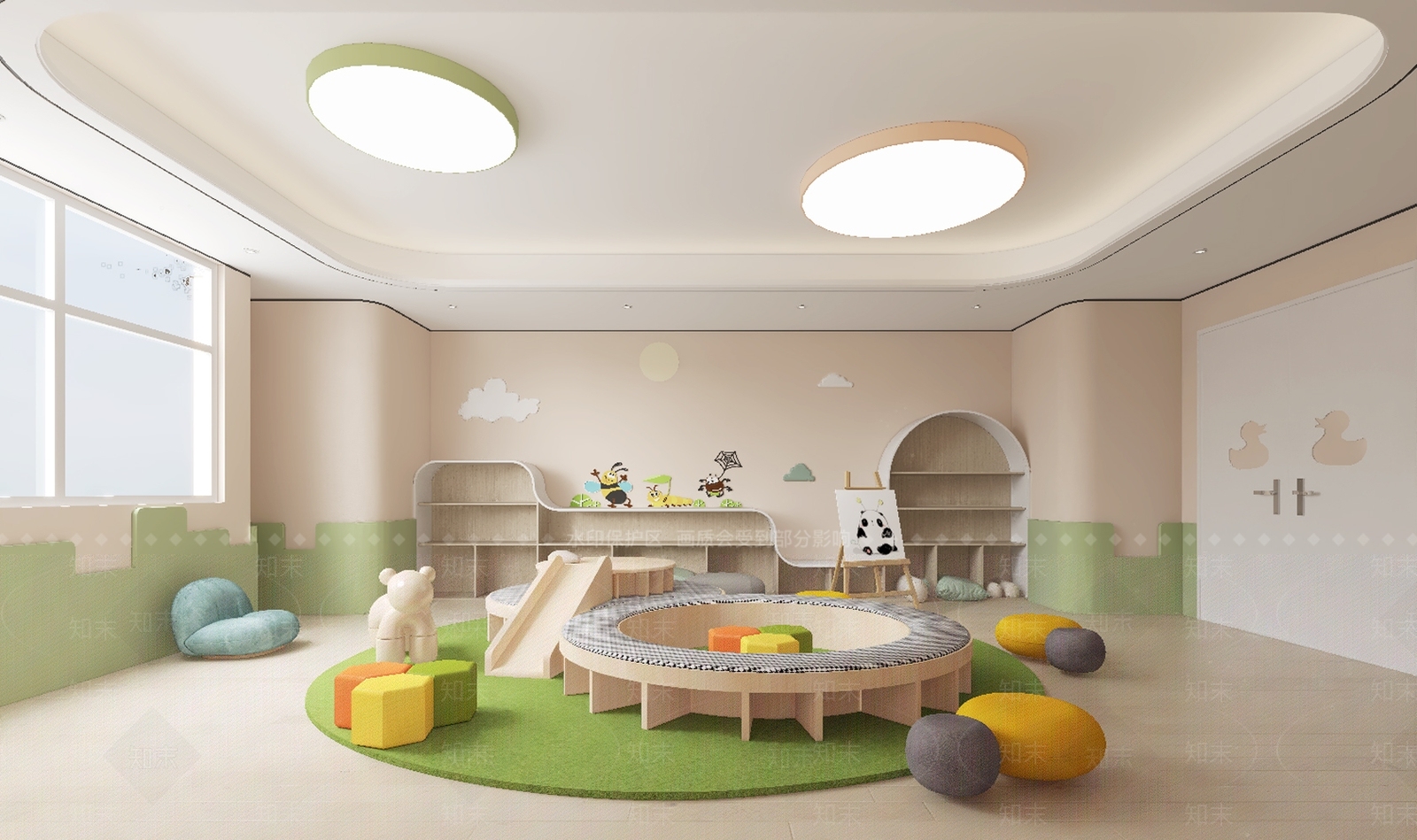 现代幼儿园3D模型下载【ID:1200837843】