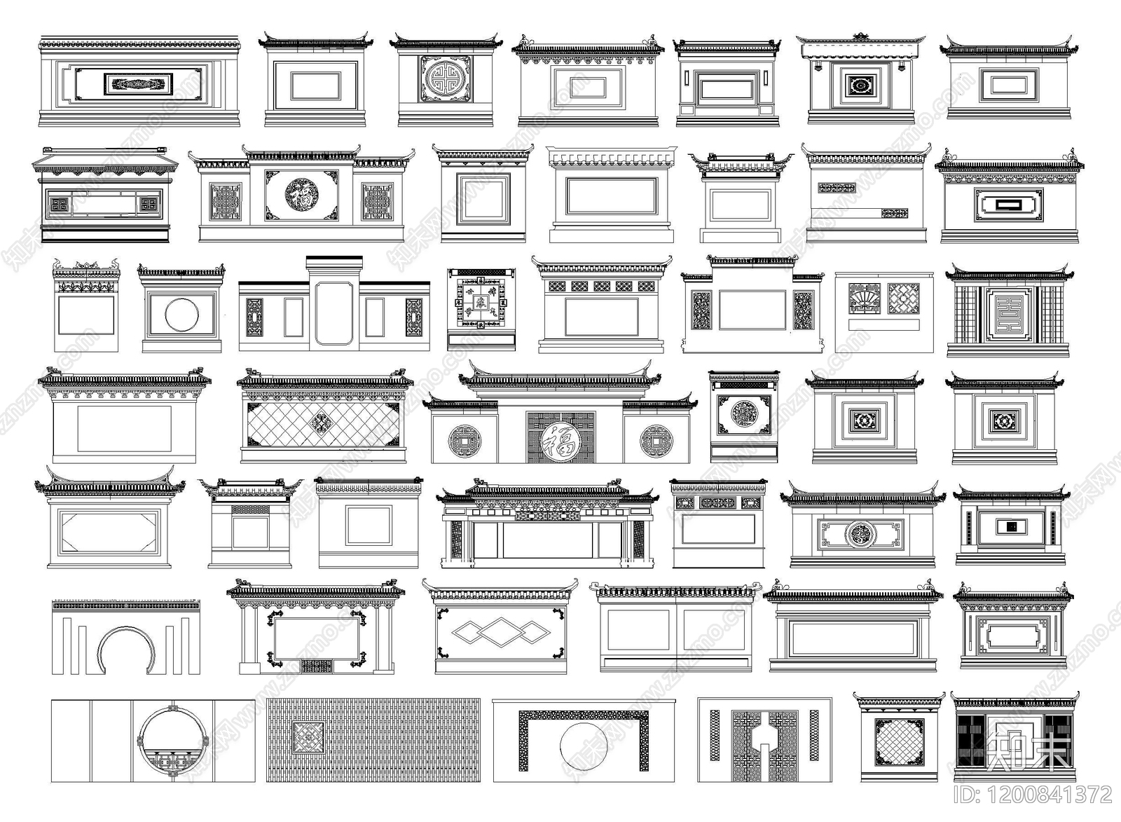 中式其他图库施工图下载【ID:1200841372】