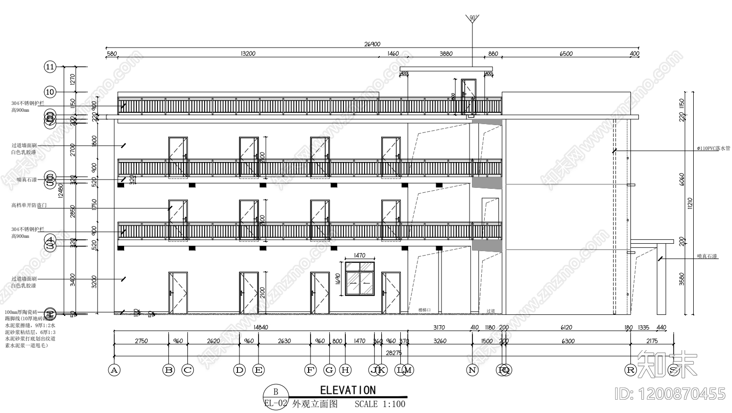 现代整体办公空间cad施工图下载【ID:1200870455】