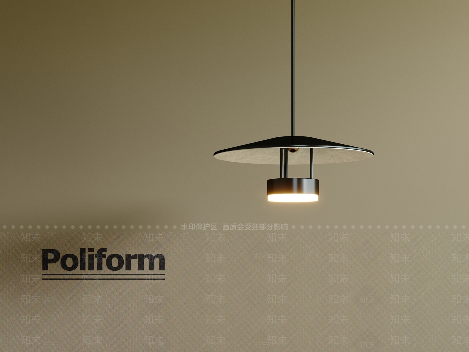 现代意式小吊灯3D模型下载【ID:1200842717】