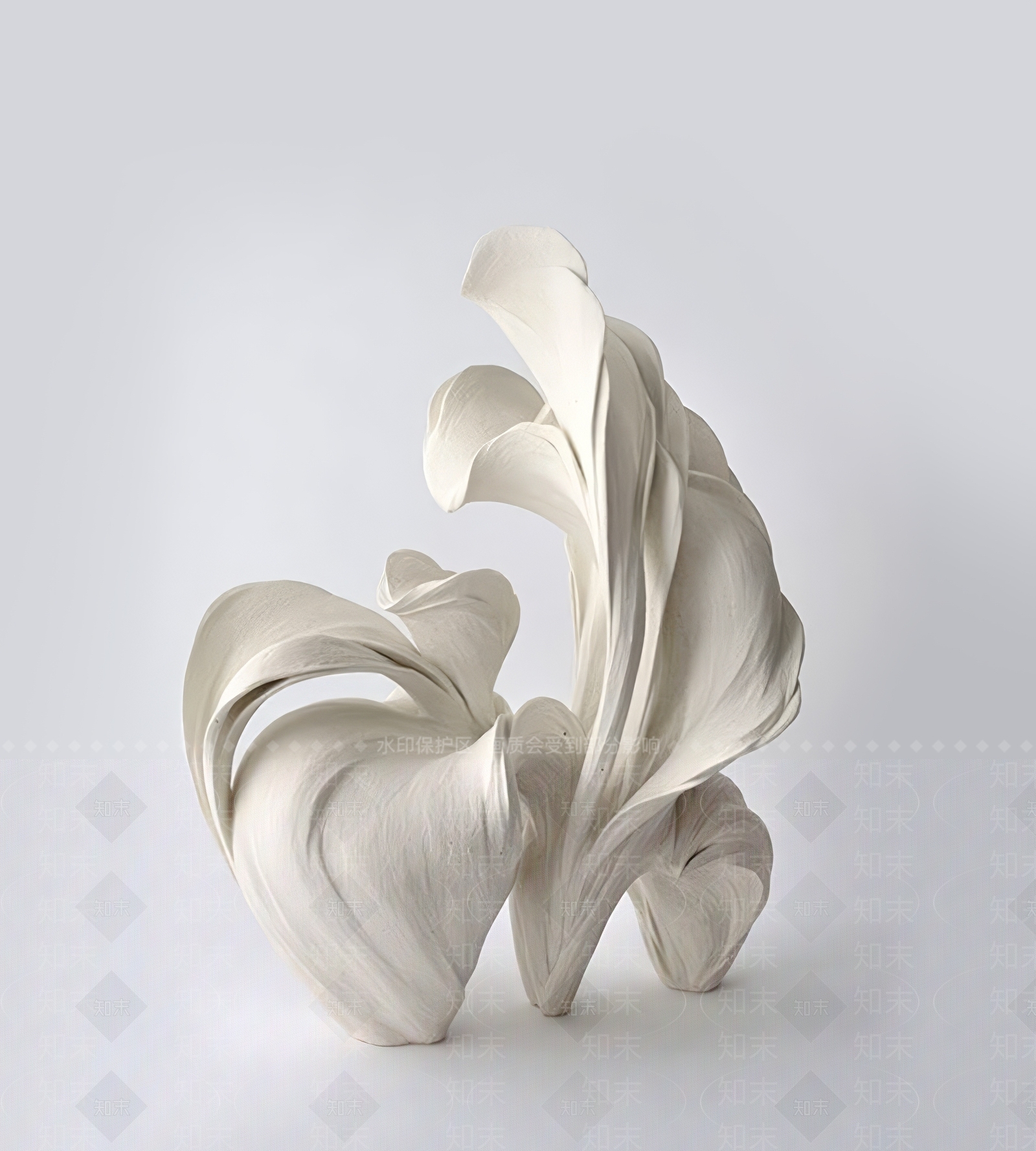 现代奶油雕塑摆件3D模型下载【ID:1200843209】