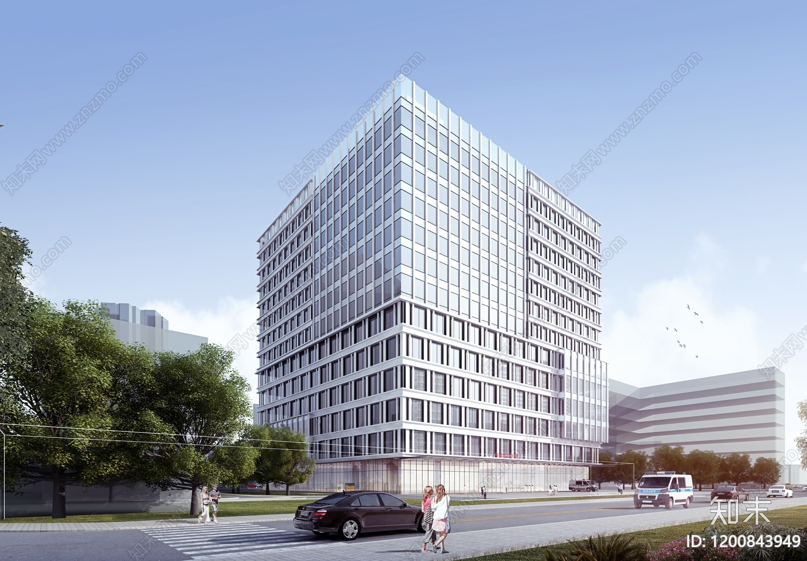 现代医院建筑cad施工图下载【ID:1200843949】