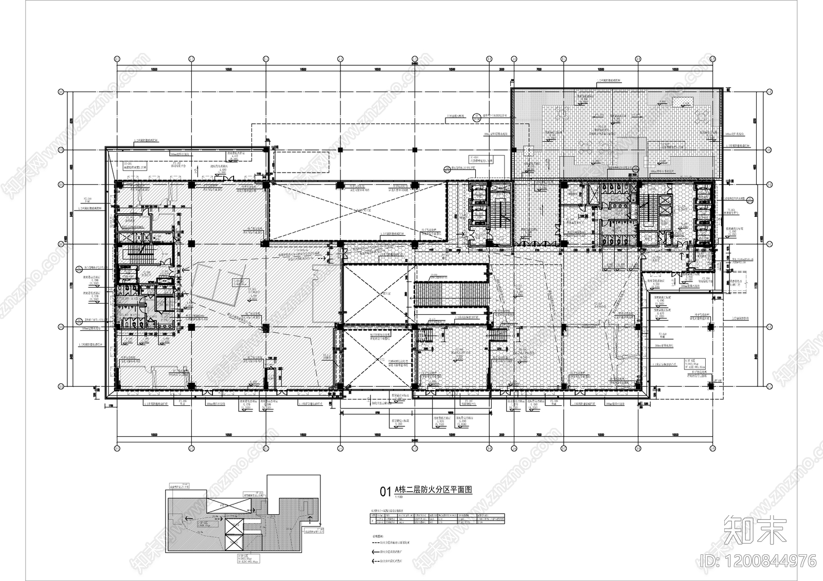 现代产业园建筑cad施工图下载【ID:1200844976】