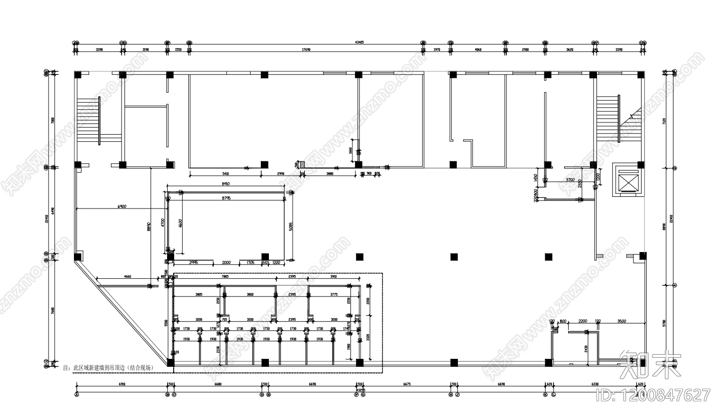 现代网吧cad施工图下载【ID:1200847627】
