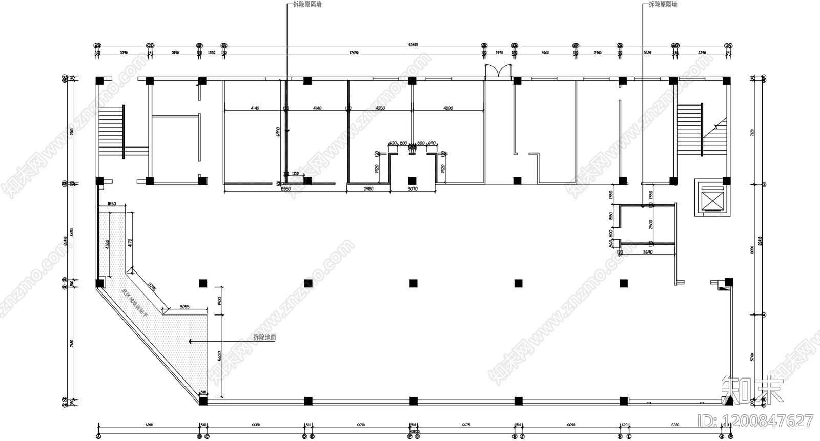 现代网吧cad施工图下载【ID:1200847627】