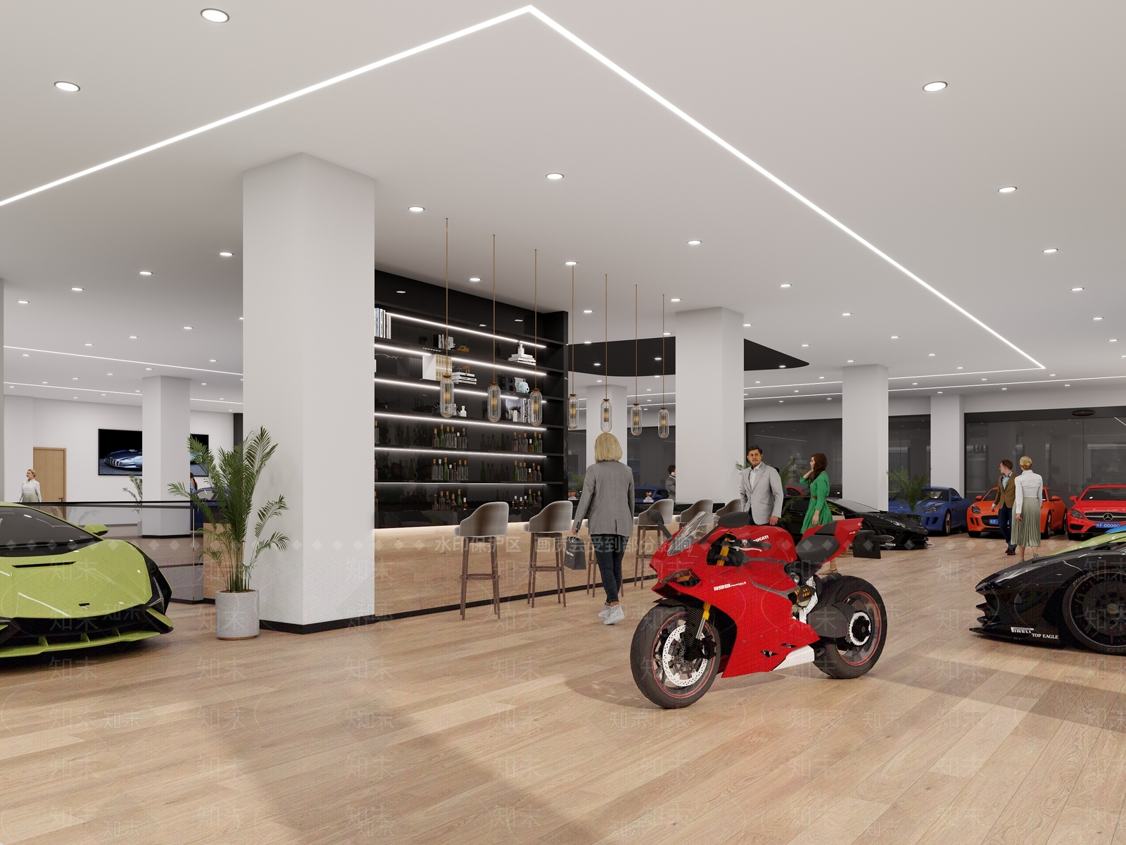 现代汽车展厅3D模型下载【ID:1200869202】