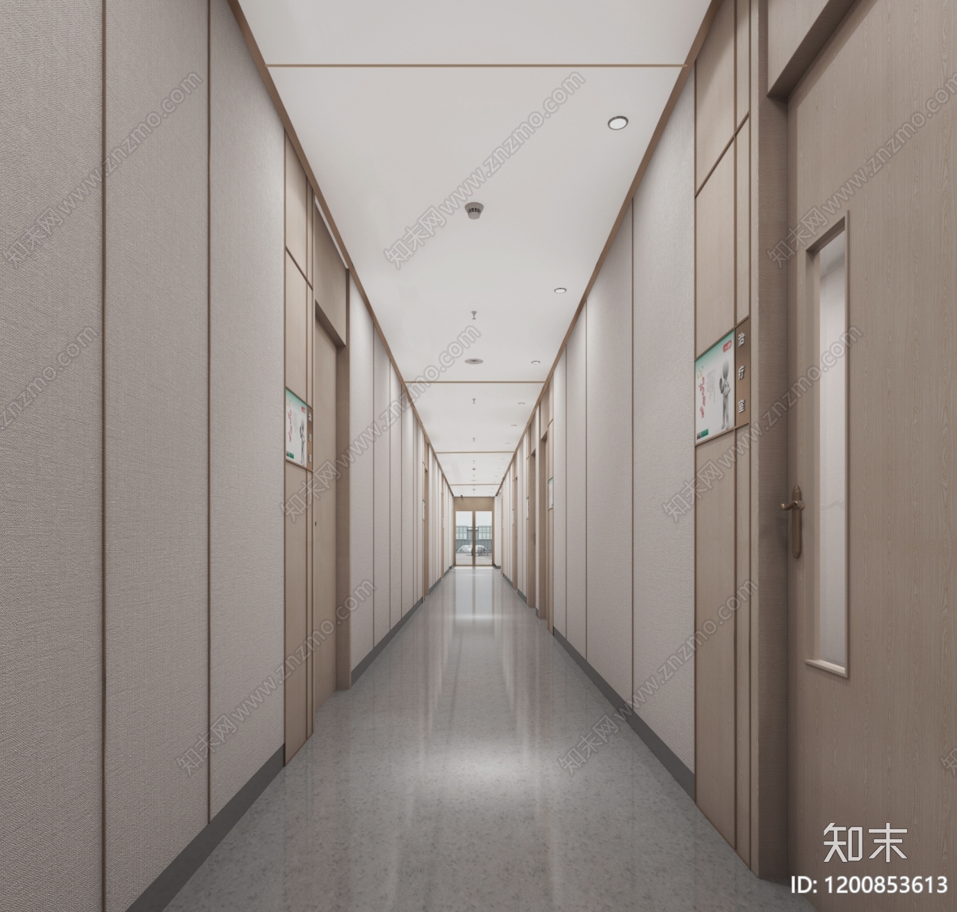 现代简约医院cad施工图下载【ID:1200853613】